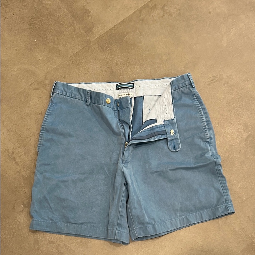 Peter Millar Blue Flat Front Shorts